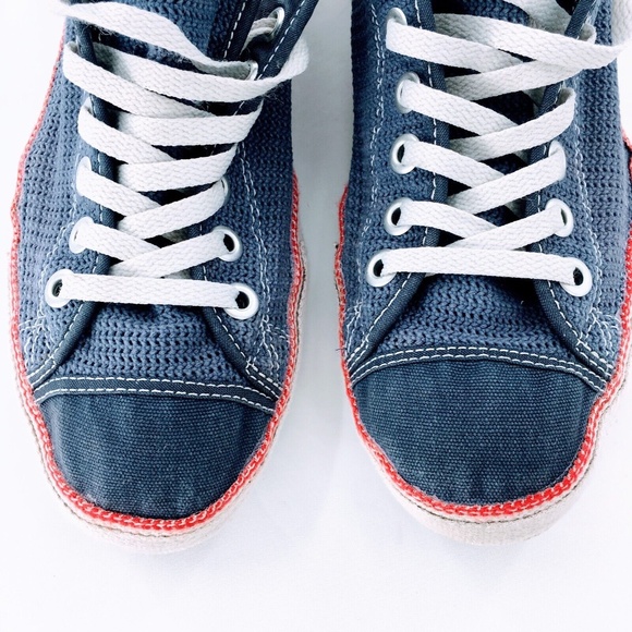 Converse Mens Chuck Taylor All Star Blue Knit Mesh Retro Low Chuckout Sz 12 - Picture 4 of 10